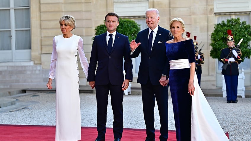 The Bidens at a state visit in Paris