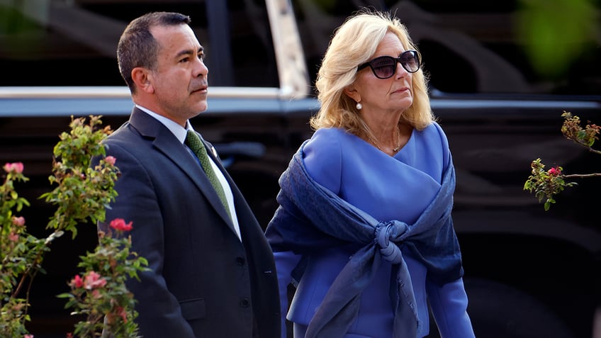 Former first lady Jill Biden and Anthony Bernal