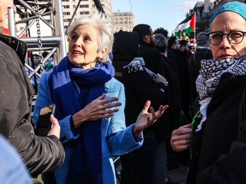 March On Washington For Gaza Jill Stein, 2024 Green Party presidential candidate, center, speaks with demonstrators during the March on Washington for Gaza rally in Washington, DC, US, on Saturday, Jan. 13, 2024. South Africa called on the United Nations' International Court of Justice to order Israel to end its …