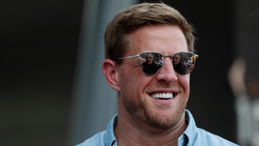 J.J. Watt smiles