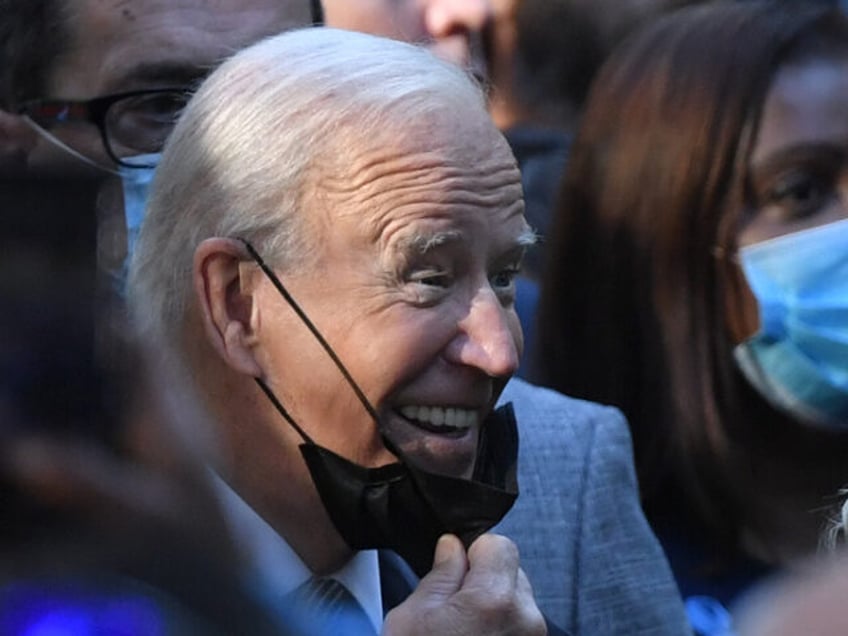 U.S. President Joe Biden attends the ceremony at the National 9/11 Memorial marking the 20