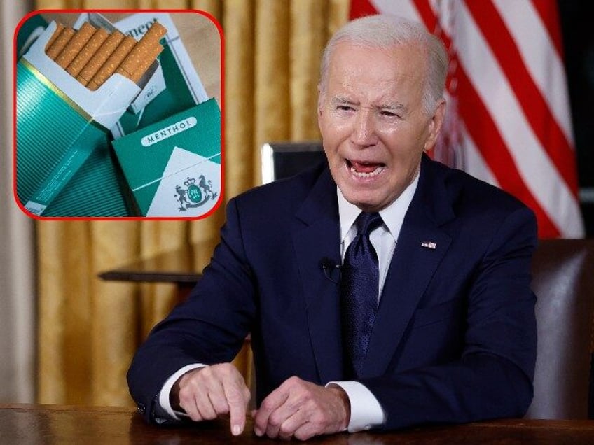 joe biden moves to ban menthol cigarettes while pushing safe crack pipes marijuana reform