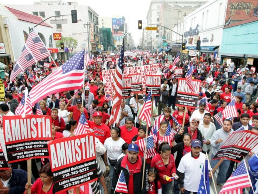 ** FOR STORY DECADA-HISPANOS ** FILE - In this April 7, 2007 file photo, demonstrators cal