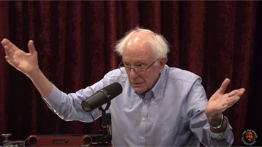 Bernie Sanders speaks to Joe Rogan