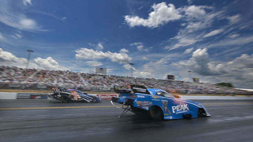 John Force races at the 2024 Virginia Nationals