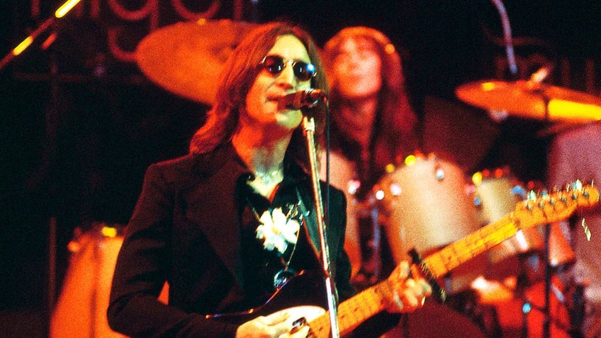 John Lennon on stage