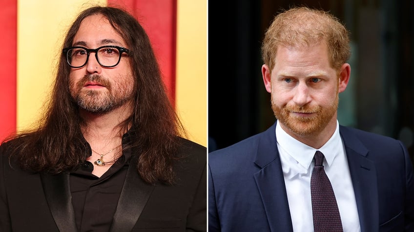 Side by side photos of Sean Ono Lennon and Prince Harry