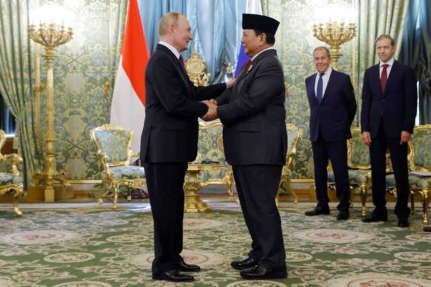 Prabowo met Russia's President Vladimir Putin in July before he became president