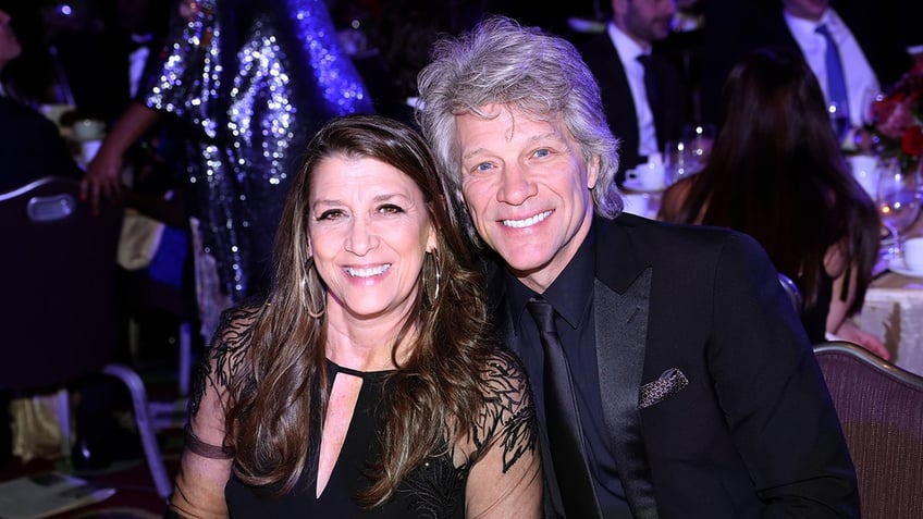 Dorothea Hurley and Jon Bon Jovi smiling together