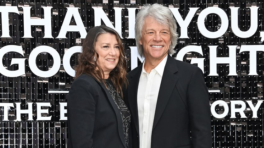 Jon Bon Jovi and Dorothea Hurley at the documentary premiere