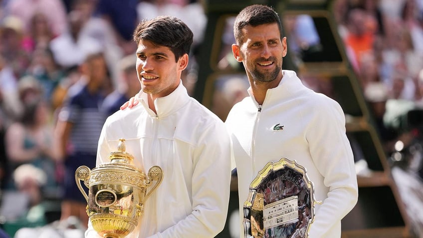 Carlos Alcaraz and Novak Djokovic