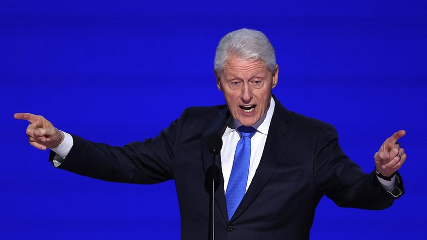 Bill Clinton attends Day 3 of the Democratic National Convention