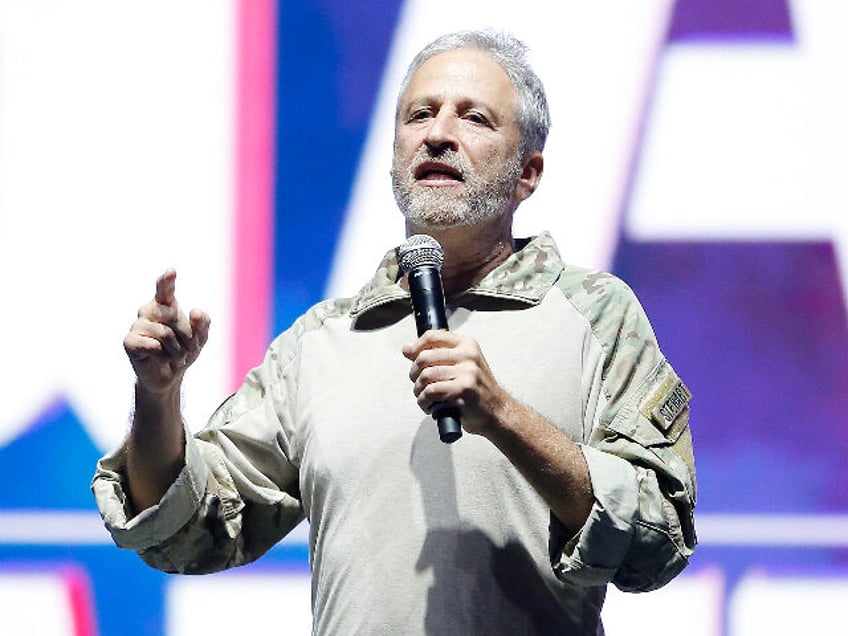 TAMPA, FLORIDA - JUNE 22: Jon Stewart speaks on stage during the opening ceremony of the 2