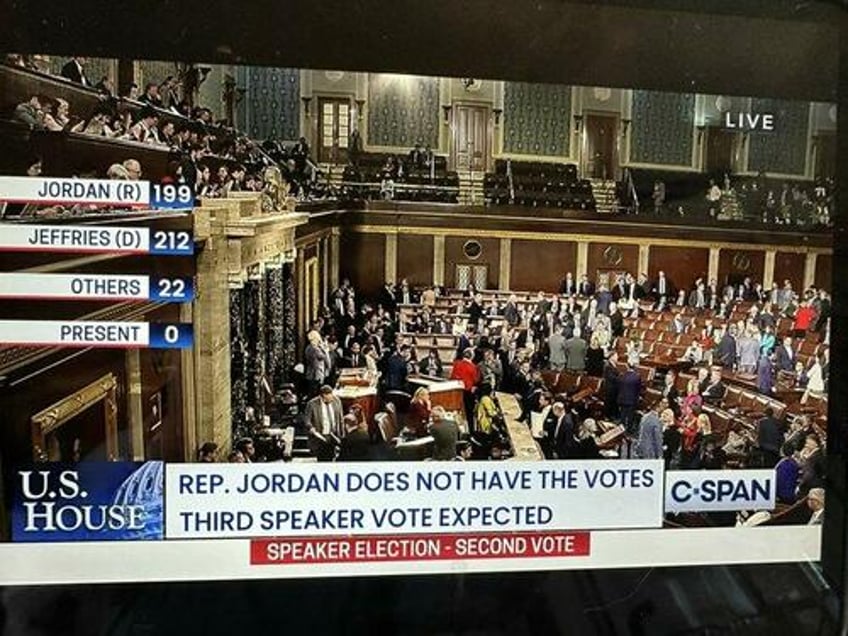 jordan falls short once again after house holds second speaker vote