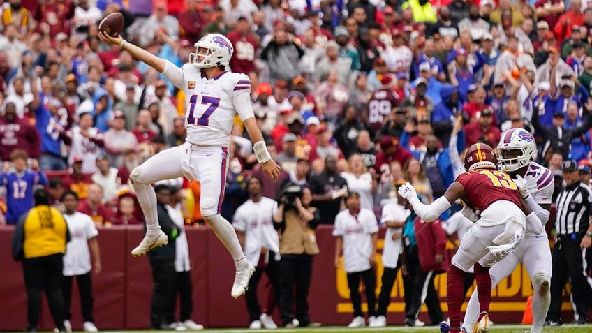 josh allen leads bills to 34 point drubbing of commanders