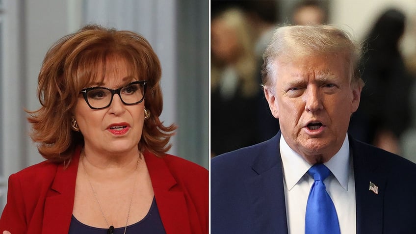 Joy Behar and Donald Trump