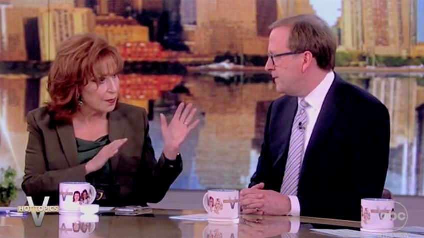 Joy Behar and Jonathan Karl