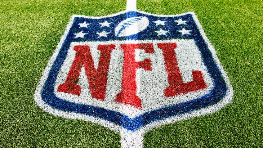 NFL logo on field