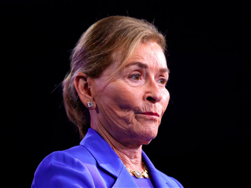 Retired family court judge Judy Sheindlin, better known as Judge Judy, speaks during a ral