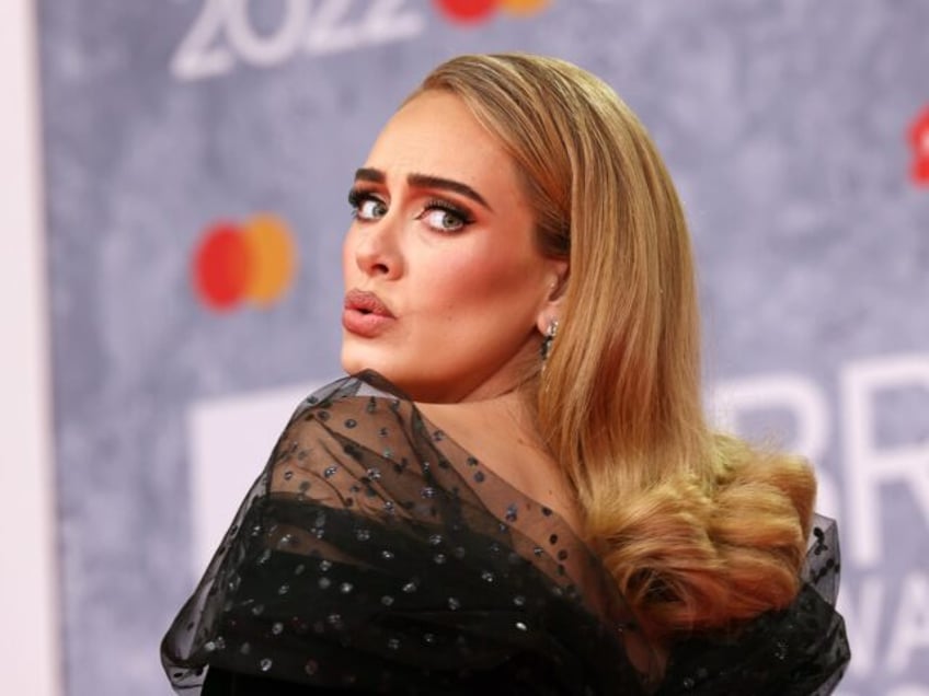 LONDON, ENGLAND - FEBRUARY 08: (EDITORIAL USE ONLY) Adele attends The BRIT Awards 2022 at