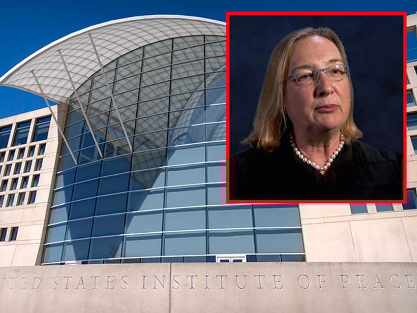 The headquarters of the United States Institute of Peace are seen Tuesday, March 18, 2025,
