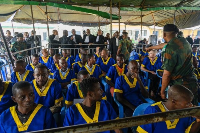 Around 50 people accused of a coup bid went on trial at Ndolo prison in Kinshasa