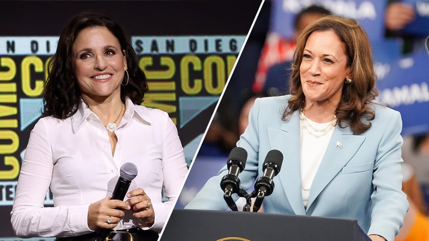 Julia Louis Dreyfus and VP Harris