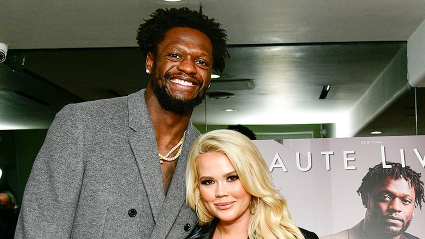 Julius Randle and Kendra Randle attend an event