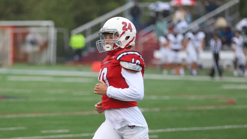 junior at division iii school becomes first woman non kicker to appear in college football game