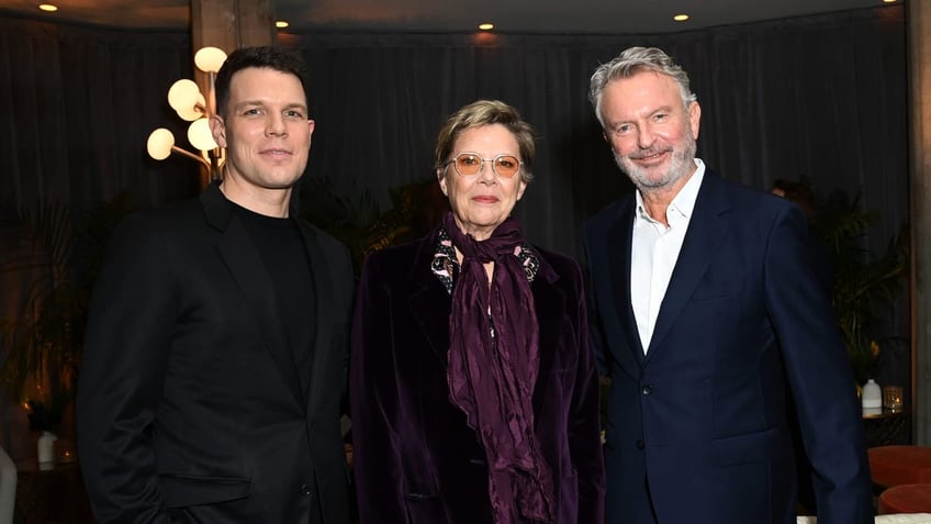 Jake Lacy, Annette Bening and Sam Neill