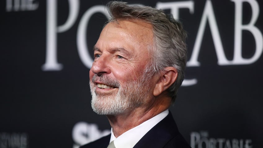 Sam Neill at the Australian premiere of "The Portable Door"