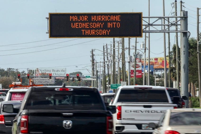 just go wavering floridians told to get moving as hurricane milton closes in