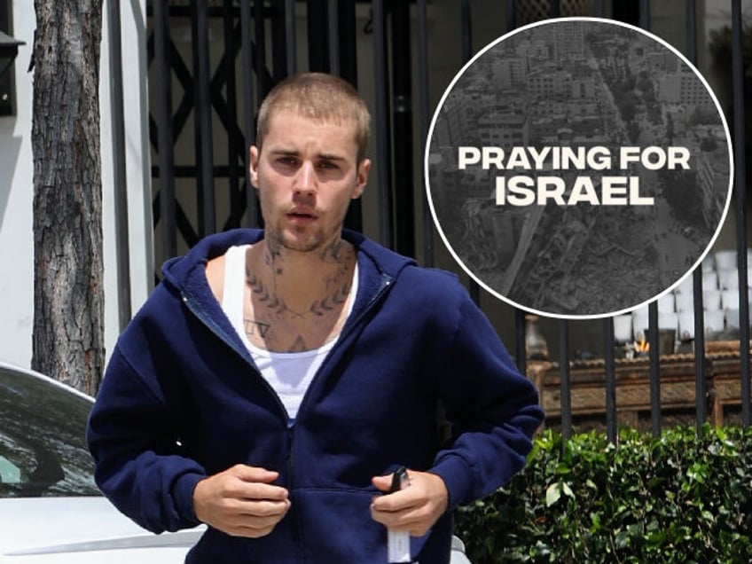 justin bieber shares then deletes praying for israel post after backlash over gaza photo