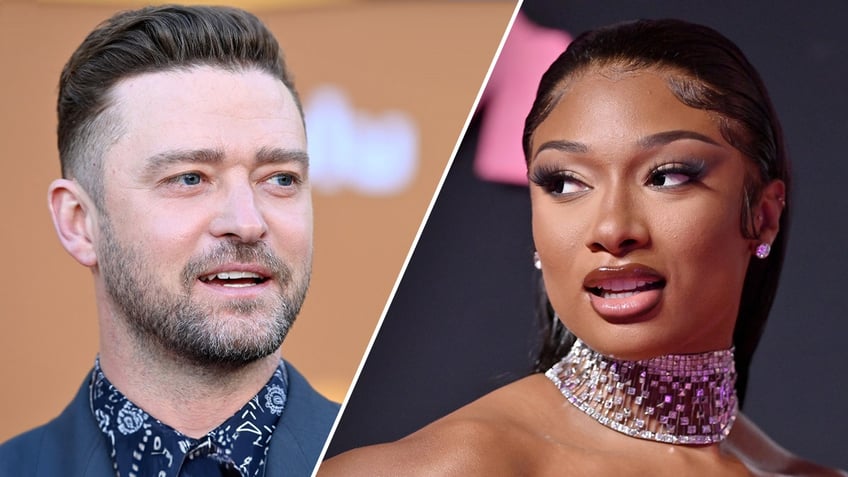 justin timberlake and megan thee stallion appear to feud at the vmas