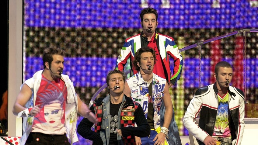 NSYNC performing at the 2001 Super Bowl