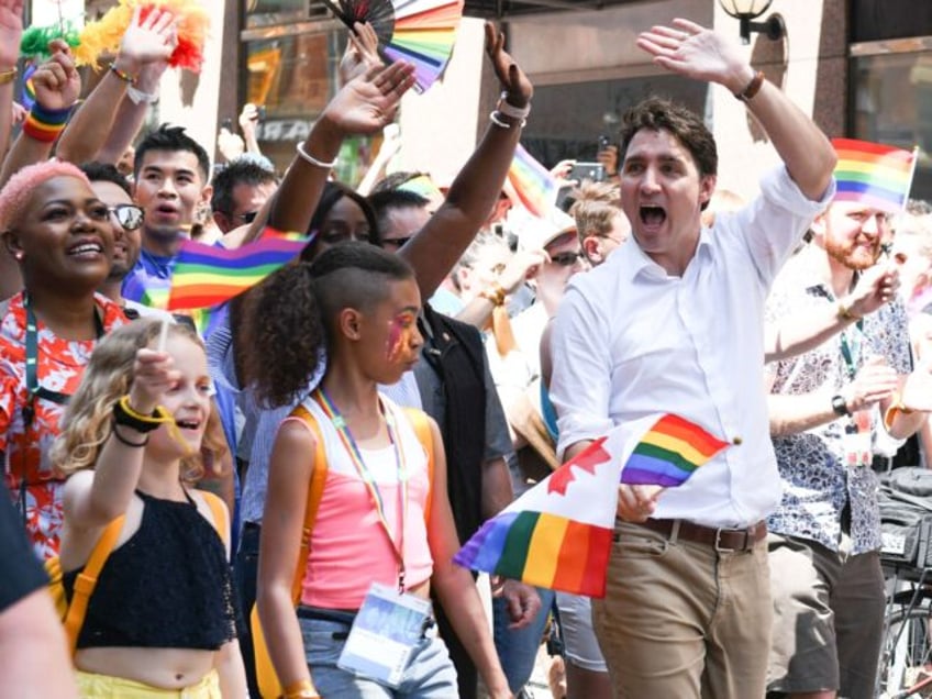 justin trudeau mocked over support of 2slgbtqi canadians condemning biphobia