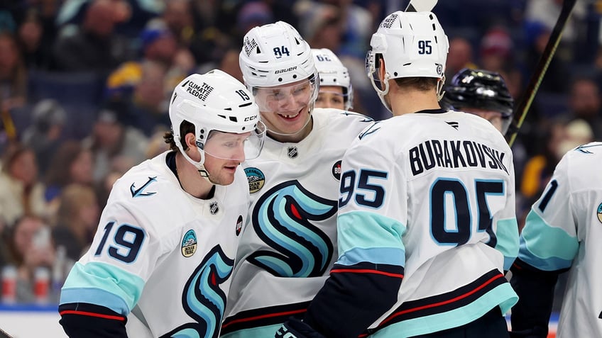 Kaapo Kakko celebrates goal