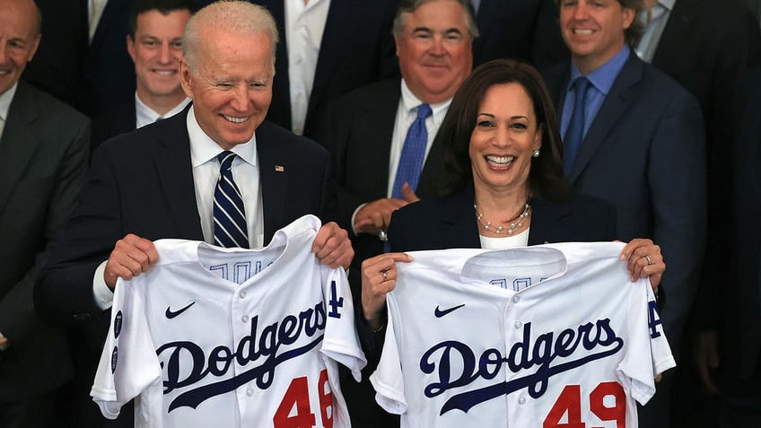 Kamala Harris hosts the Dodgers