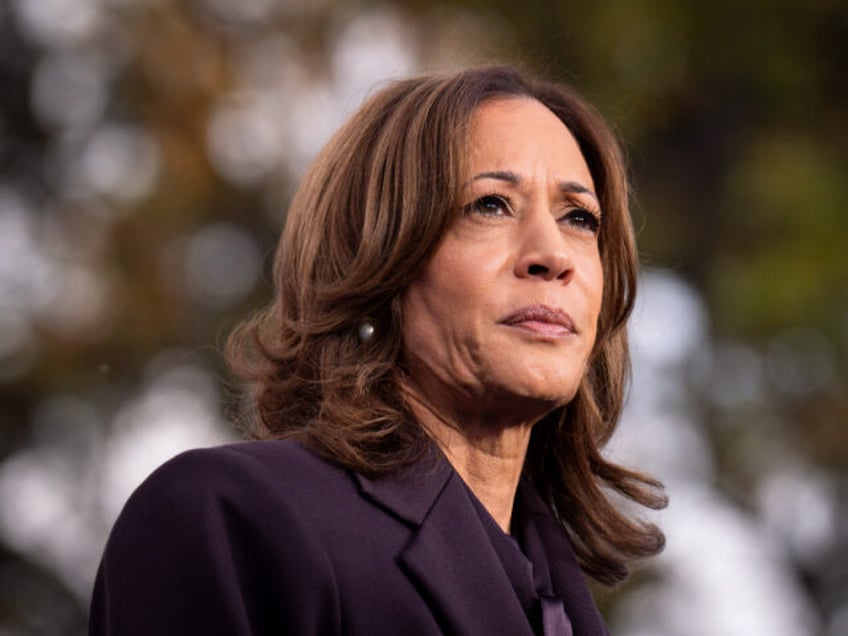 Democratic presidential nominee Vice President Kamala Harris delivers a concession speech