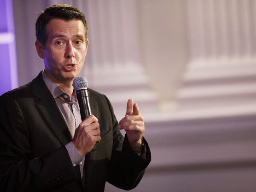 David Plouffe, chief advisor of Uber Technologies Inc., speaks during a Bloomberg Politics