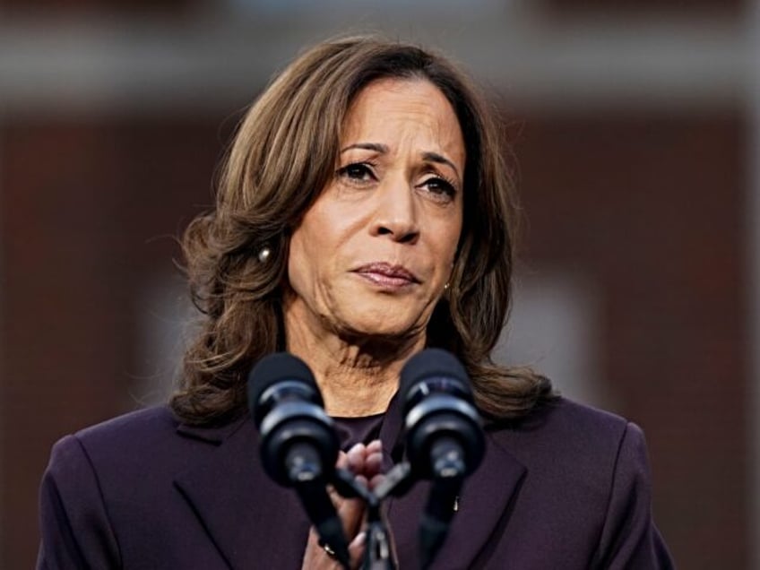 US Vice President Kamala Harris speaks at Howard University in Washington, DC, US, on Wedn