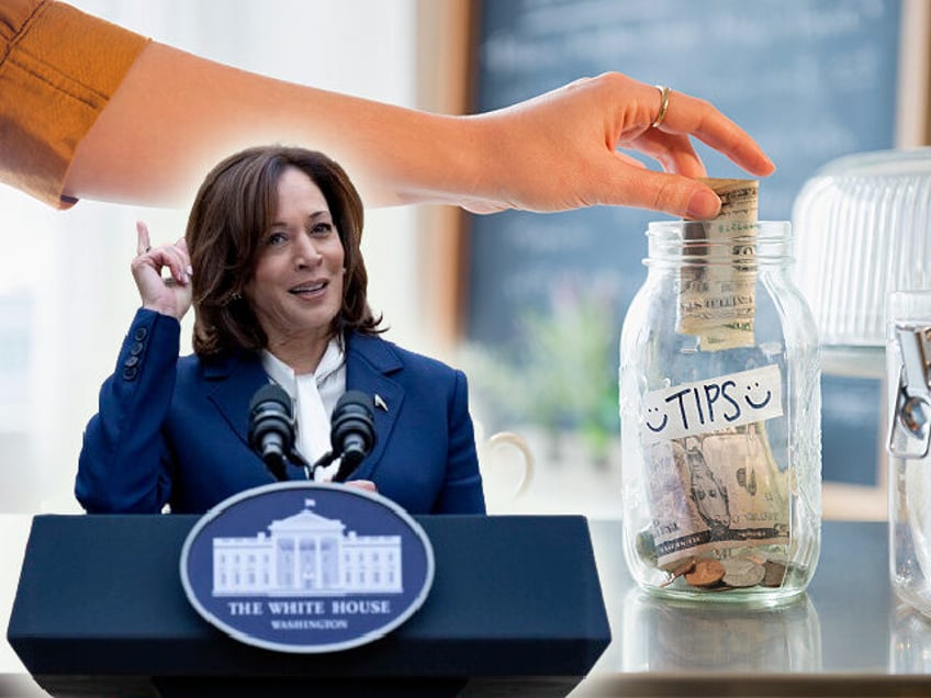 Kamala Harris / tip jar