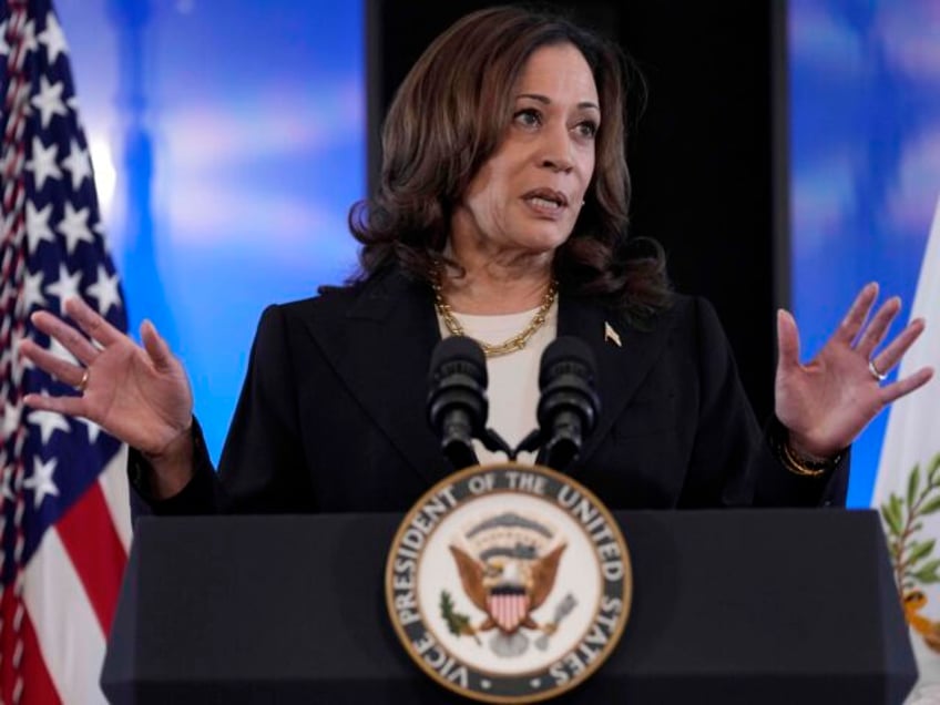 Vice President Kamala Harris speaks about conflict sexual violence before a screening of &