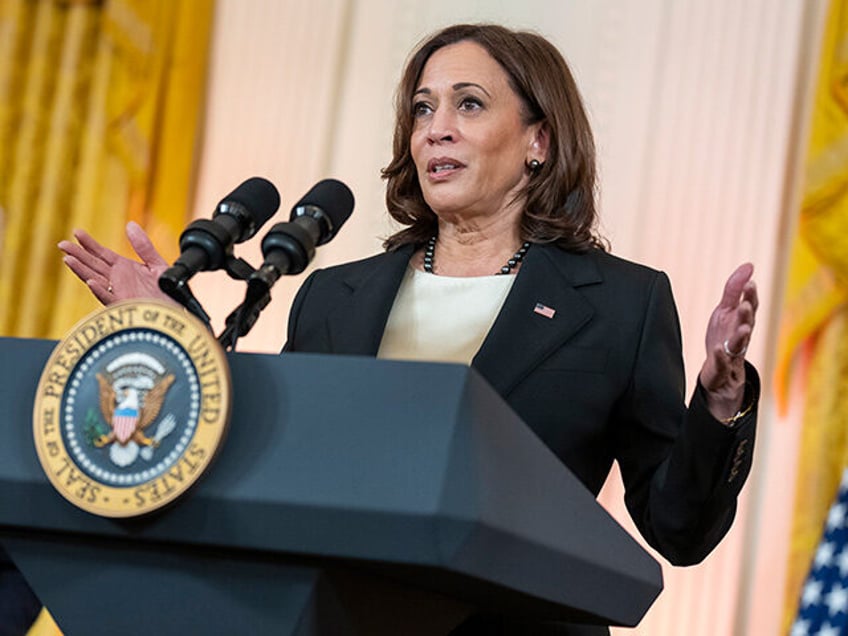 Vice President Kamala Harris delivers remarks at a Diwali celebration, Monday, October 24,