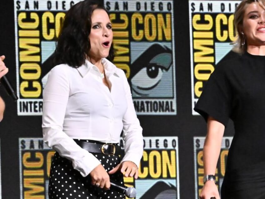 Julia Louis-Dreyfus and Florence Pugh at the "Marvel Studios" Panel at the 2024