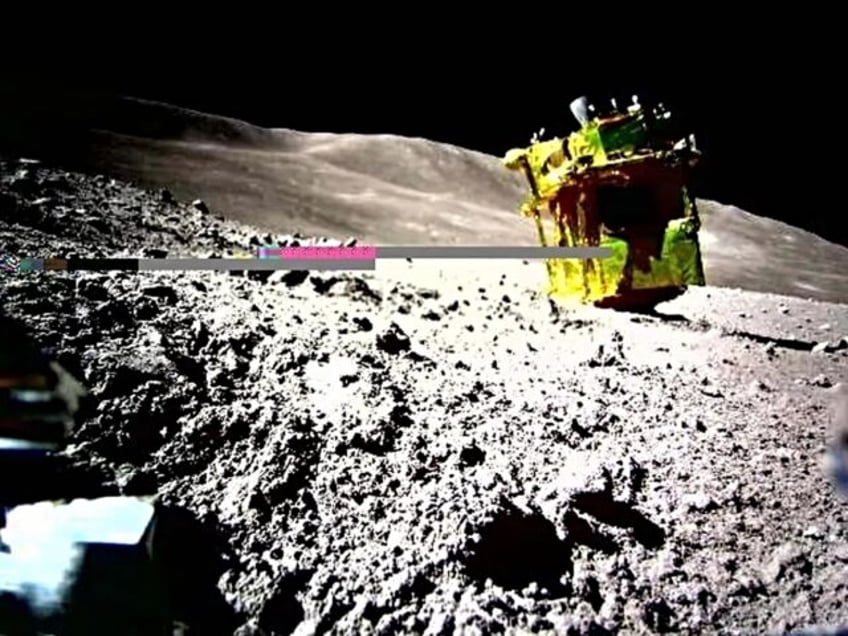 Japan's lander ended up standing on its nose after its historic touchdown on the Moon's surface over the past weekend, images released Thursday appear to show.