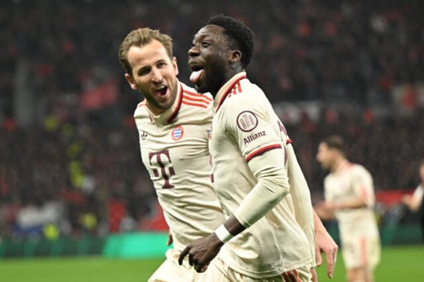 Harry Kane and Alphonso Davies got the goals as Bayern finished off the job in Leverkusen