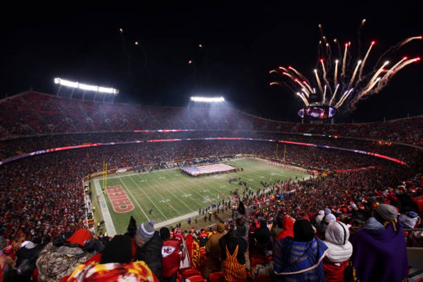 General view of GEHA field prior to an NFL Super Wild Card Weekend playoff game between the Miami Dolphins and the Kansas City Chiefs at GEHA Field...