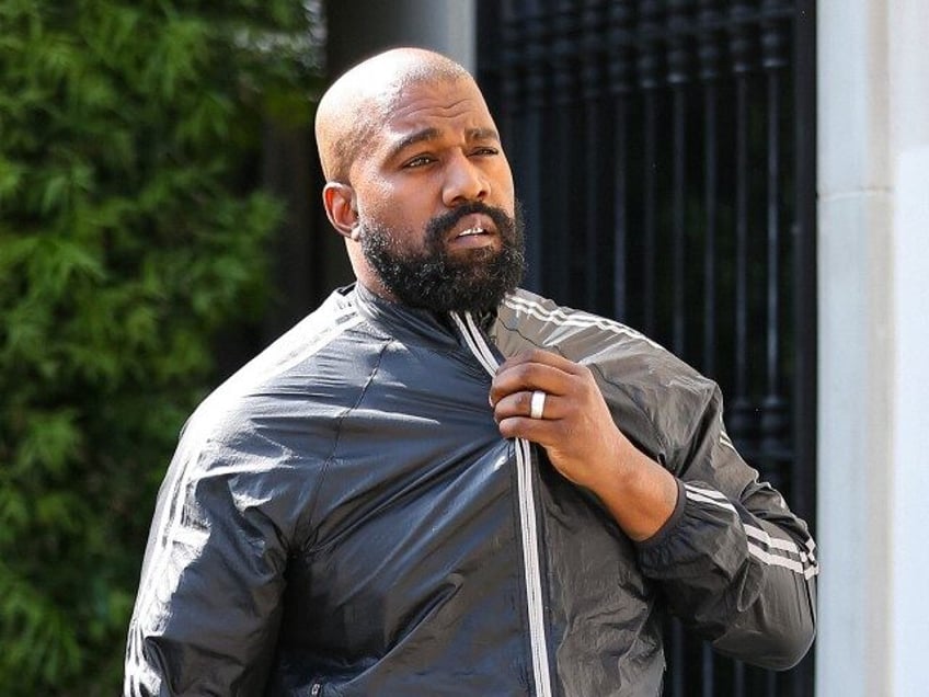 Kanye West is seen on March 21, 2024 in Los Angeles, California. (Photo by Bellocqimages/B