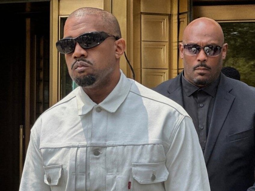Ye, the rapper formerly known as Kanye West, leaves federal court during the trial of Sean